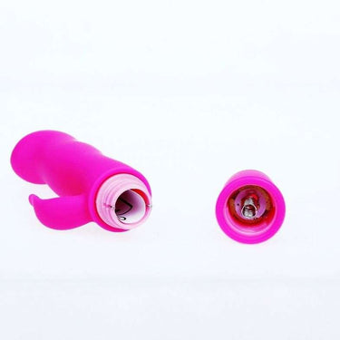 Vibratore Massaggiatore Elegante in Silicone Viola con 10 Modalità